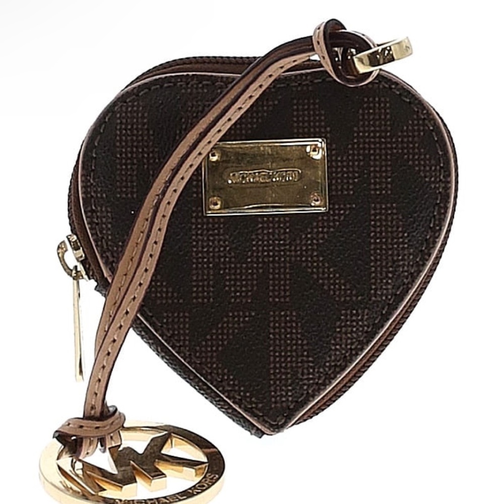 Michael Kors Heart Brown Wristlet